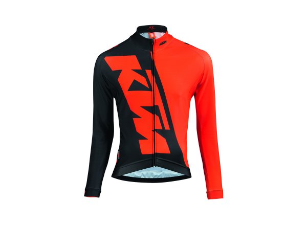 Cyklistický dres KTM Factory Team Race Winter Orange/black