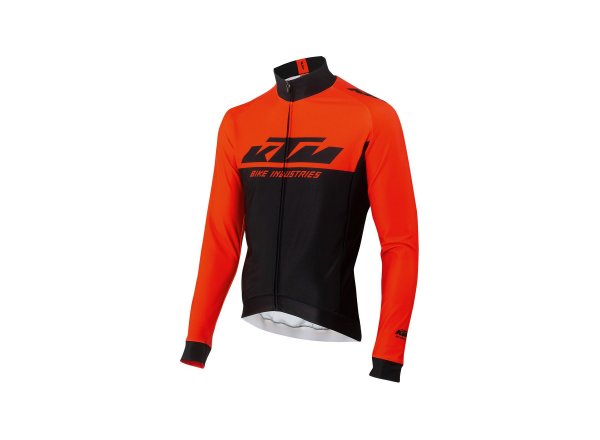 Cyklistický dres KTM Factory Team Winter Black/orange