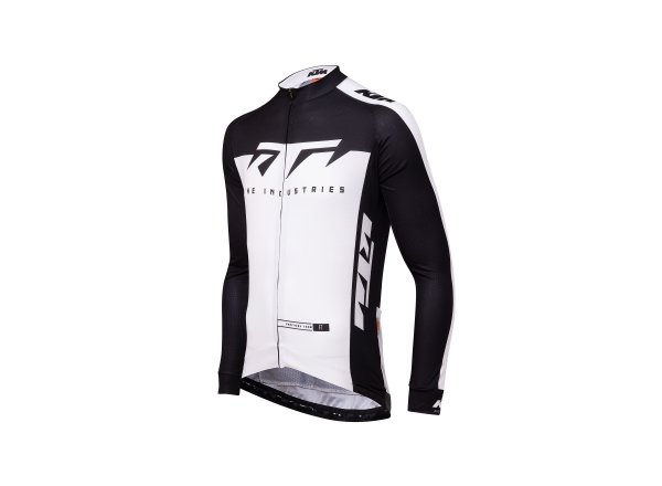 Cyklistický dres KTM Factory Team Spring  dlouhý rukáv White/black