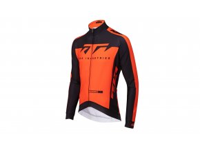 Cyklistický dres KTM Factory Team Winter dlouhý rukáv Orange/black